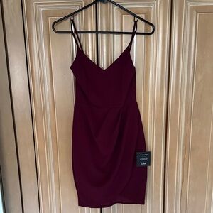 Lulu's Deep Red Mini Dress